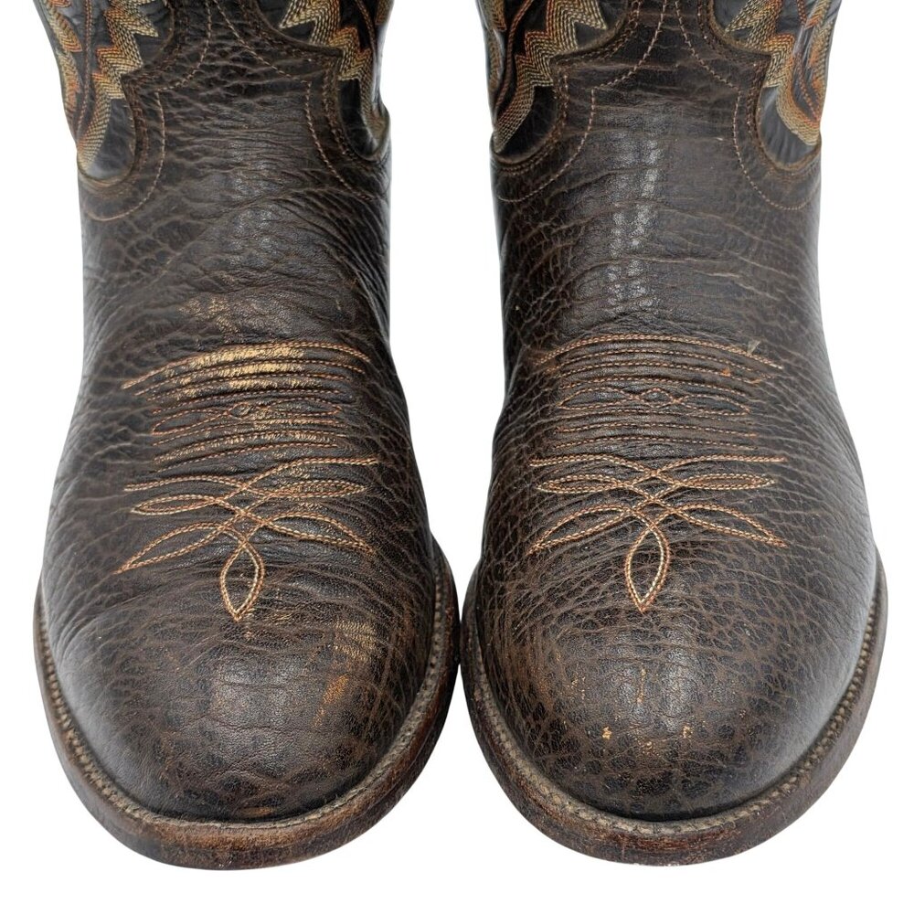 Justin 2223 Rick Grimes Walking Dead Cowboy Boots Mens 11E Wide Screen Accurate - Picture 2 of 16